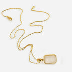 Marique French Vintage Natural Stone Crystal Necklace