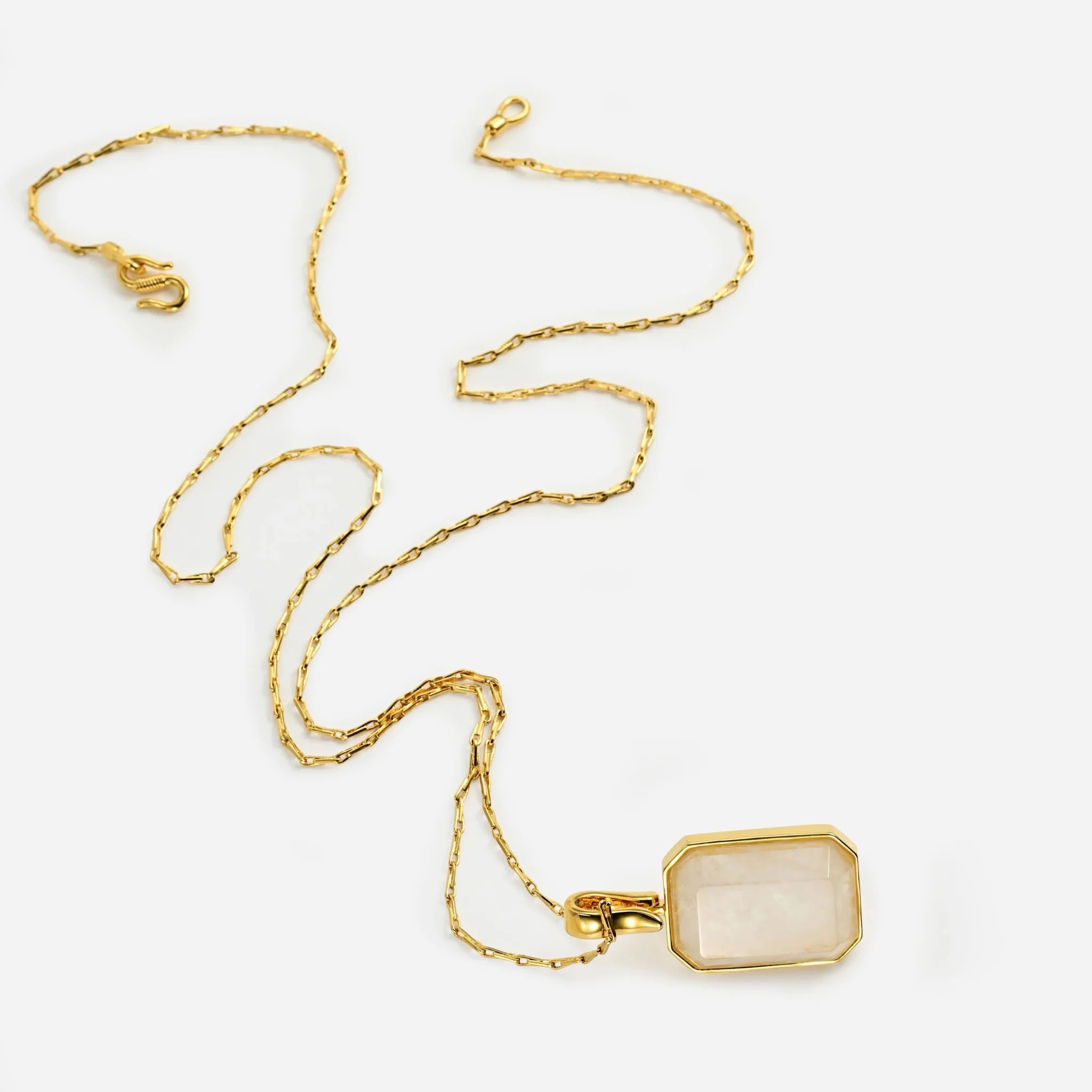 Marique French Vintage Natural Stone Crystal Necklace