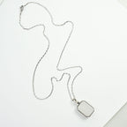 Marique French Vintage Natural Stone Crystal Necklace