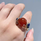 Midnight Halo Orbit Ring