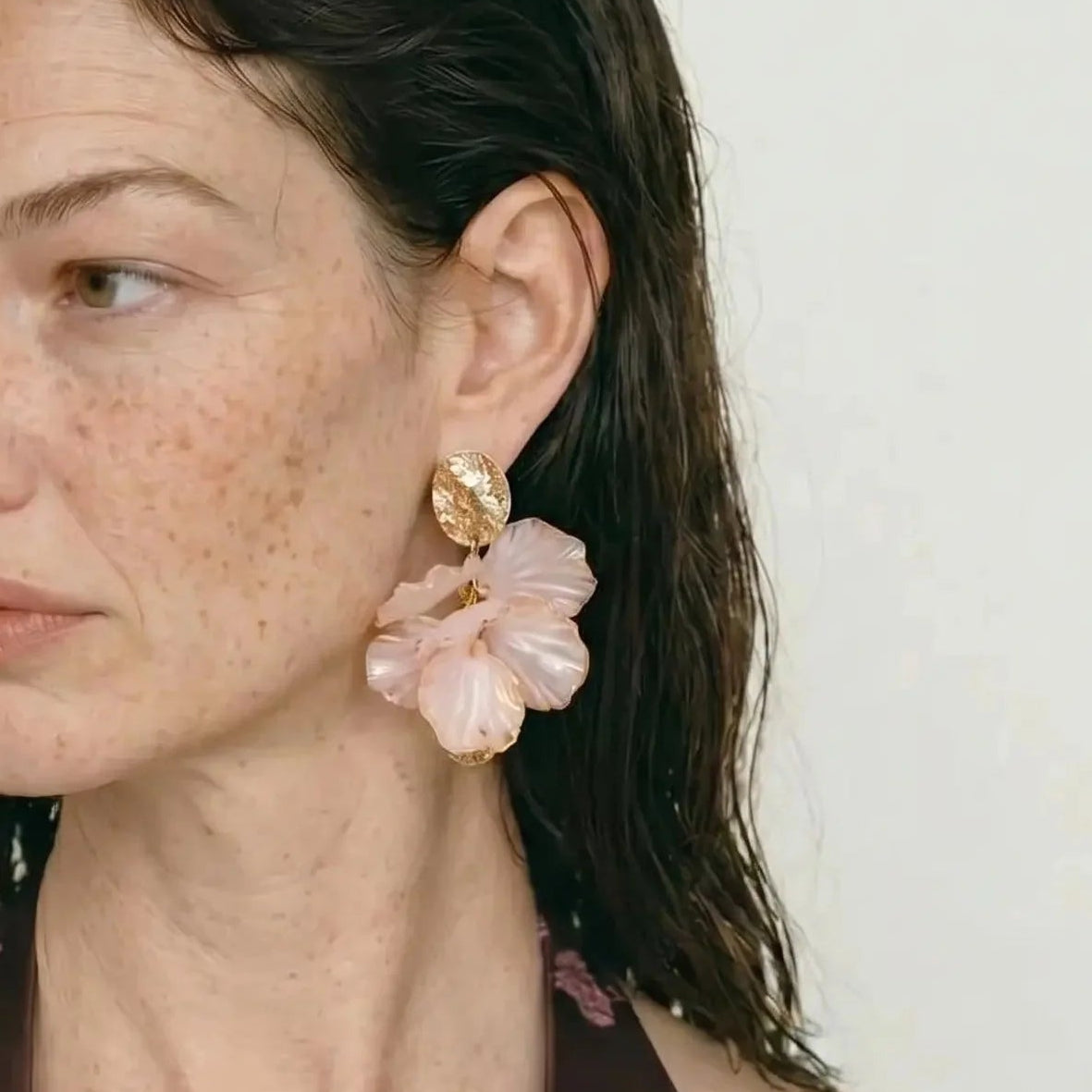Moon Petal Earrings