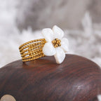 Moonflower Shell Ring