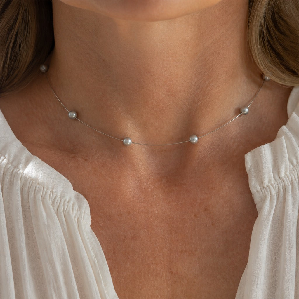 Couture Chain Beads Necklace