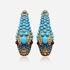 Nile Serpent Turquoise Earrings