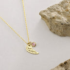 Guardian Angel Birthstone Necklace