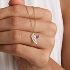 Guardian Angel Birthstone Necklace