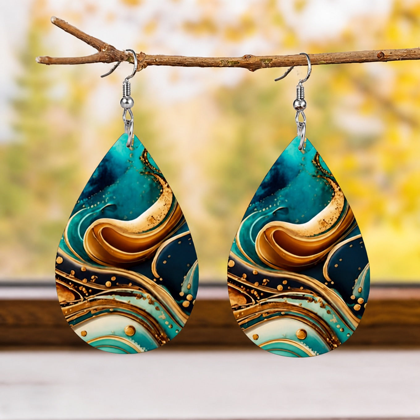 Vibrant Color Drop Earrings