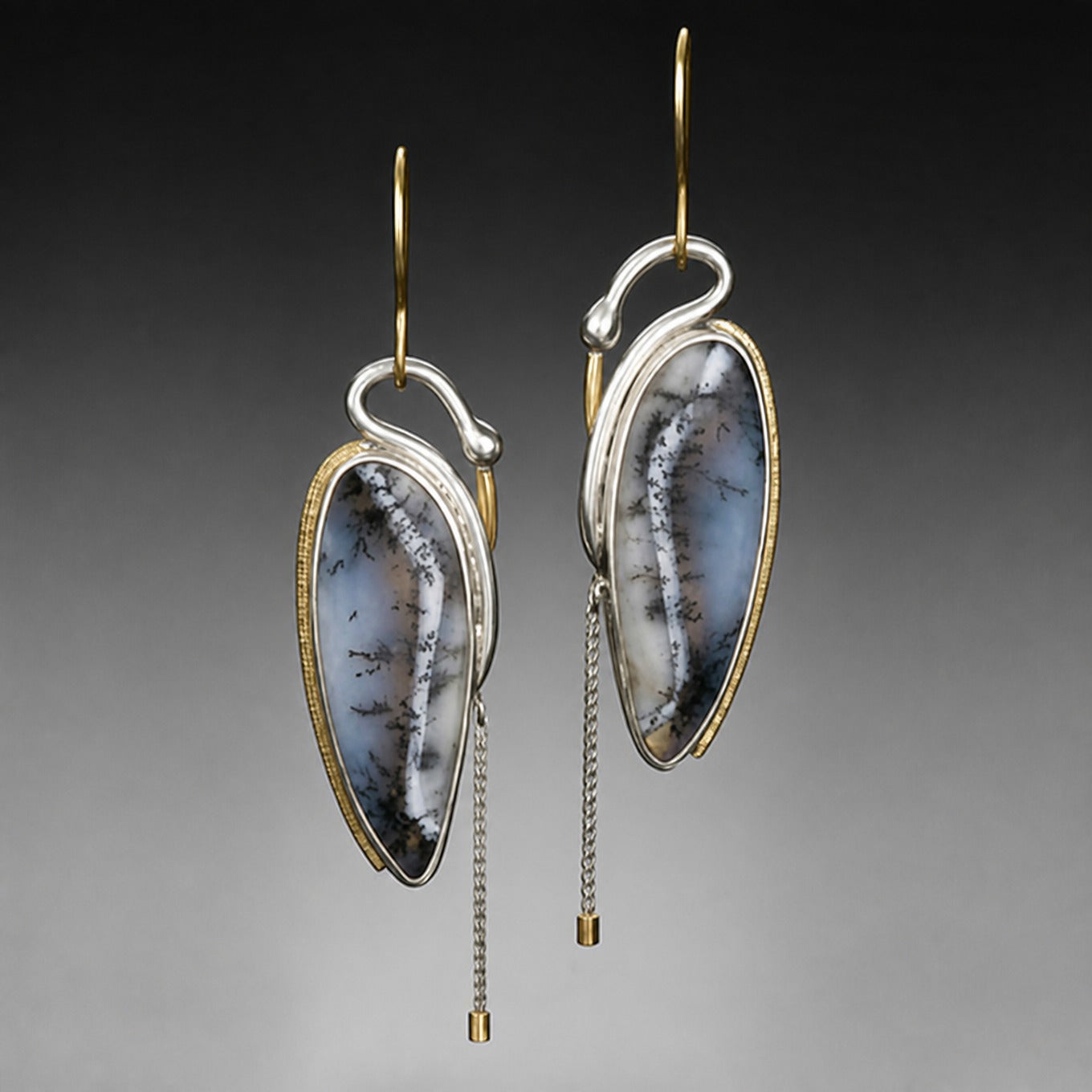 Silver Eclipse Earrings