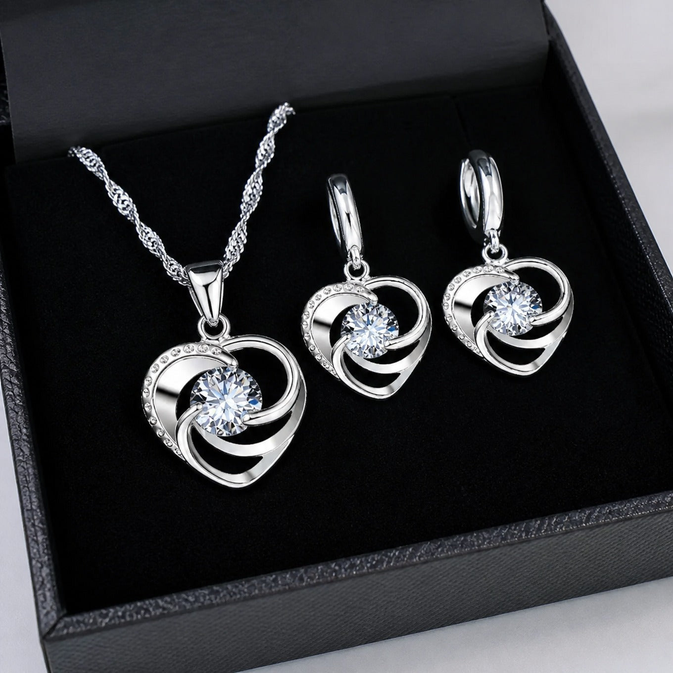 White Gold Noble Heart Set