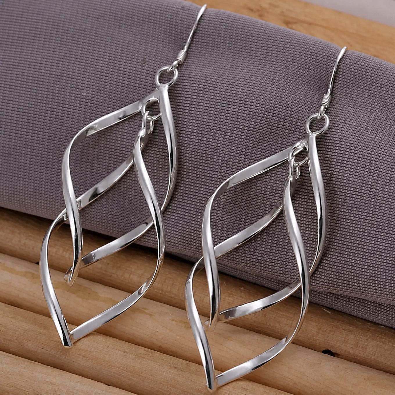 Prestige Silver Drop Earrings