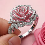 Floral Majesty Silver Ring