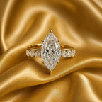 Marquise Crystal Gold Ring