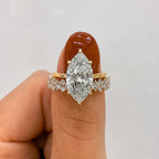 Marquise Crystal Gold Ring