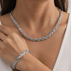 Elegant Glass Rhinestone Fish Tail Set