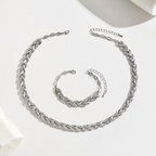 Elegant Glass Rhinestone Fish Tail Set