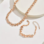 Elegant Glass Rhinestone Fish Tail Set