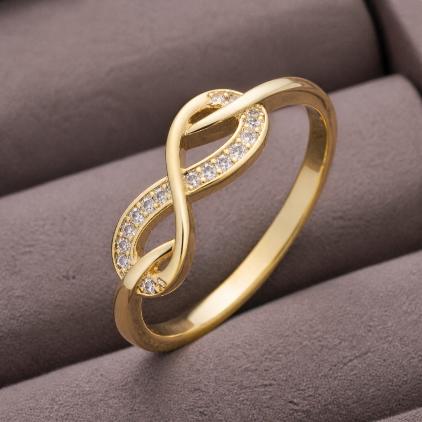Infinity Gold Chain Ring