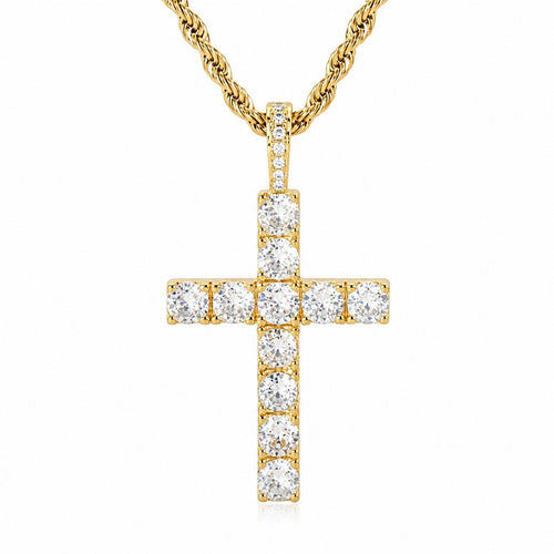 Classic Diamond Cross Necklace