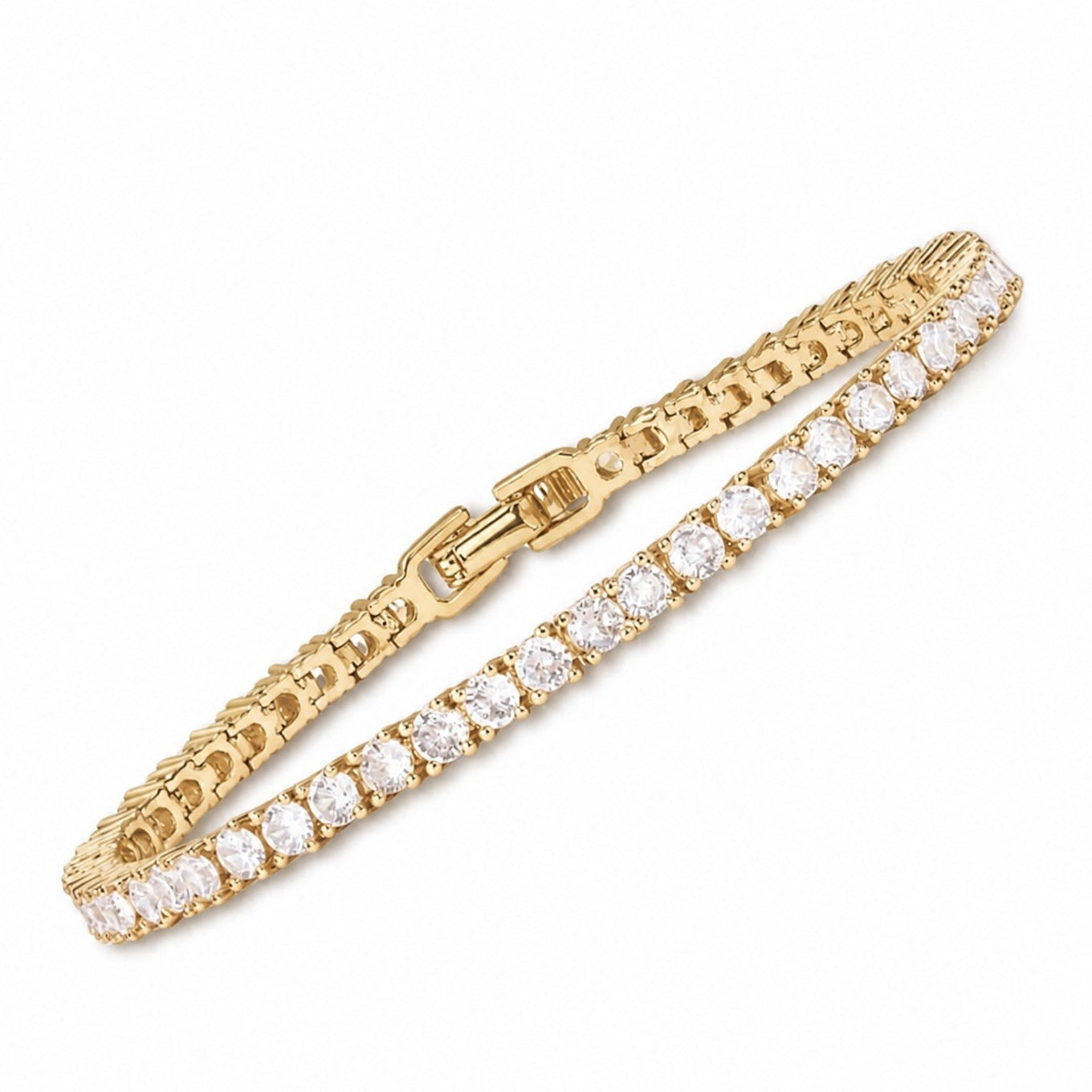 Tennis Eternity Gold Bracelet