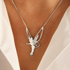 Lucky Fairy White Gold Necklace