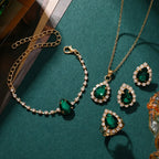 Elisandre Vermont Gold Jewelry Set
