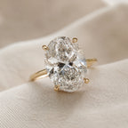Celestial Oval Solitaire Ring