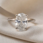 Celestial Oval Solitaire Ring