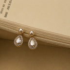 Pearl Halo Drop Earrings