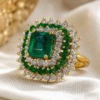 Emerald Duchess Statement Ring