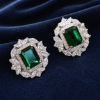 Emerald Noble Stud Earrings