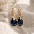 Exquisite Sapphire Drop Earrings