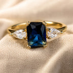 Sapphire Charm Ring