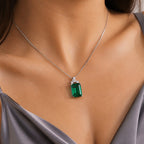 Emerald Devotion Pendant Necklace