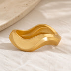 Sovereign Curved Gold Bangle