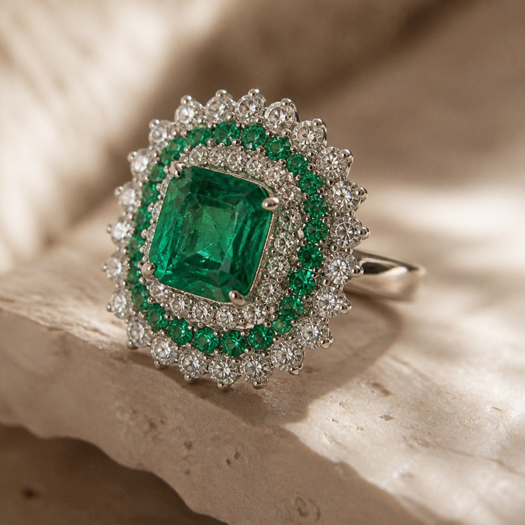 Emerald Duchess Statement Ring