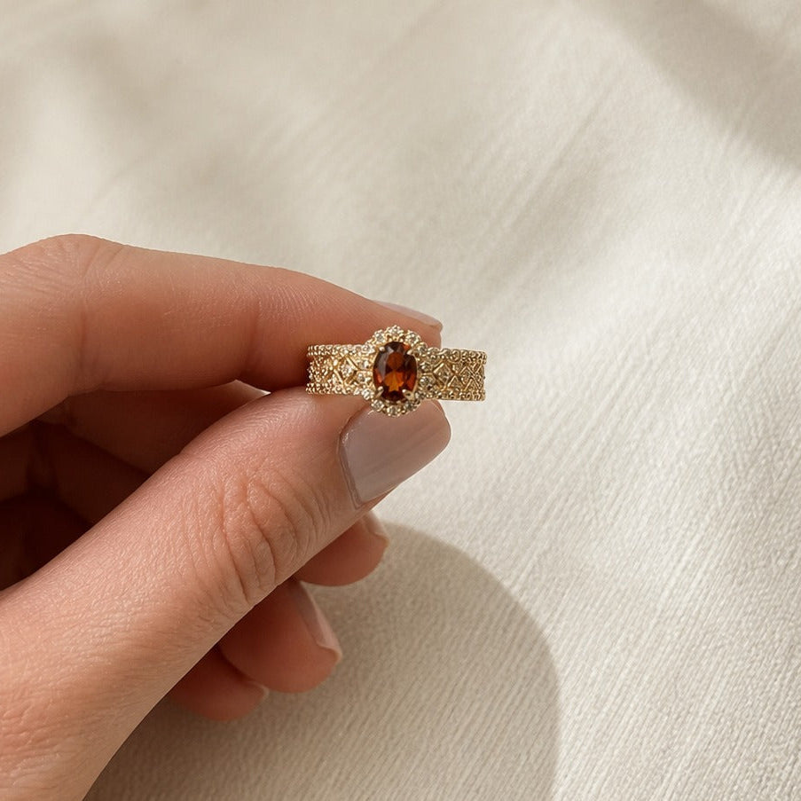 Sophisticated Ruby Statement Ring