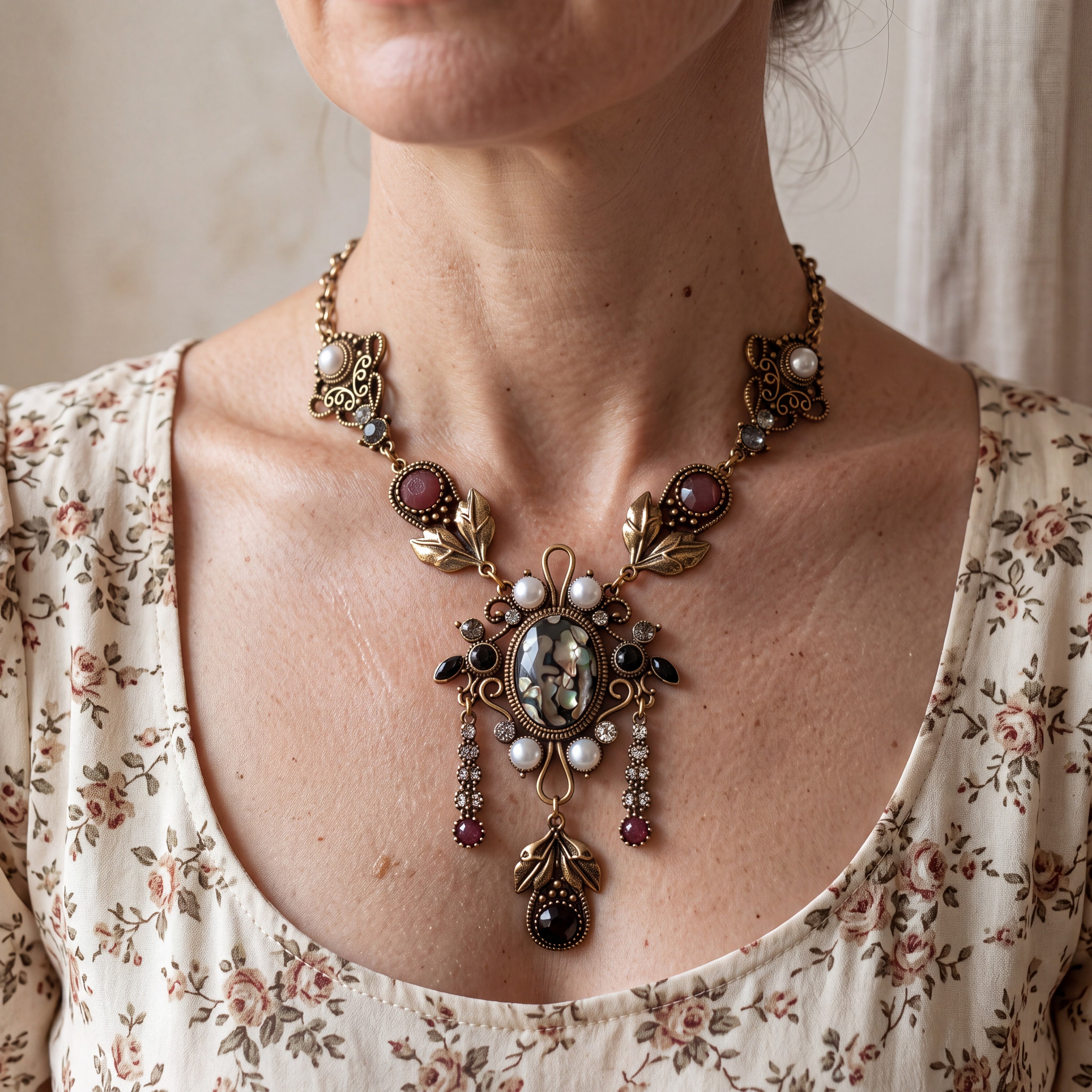 Noble French Charm Necklace