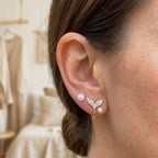 Pearl Whale Tail Ear Cuff