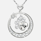 Paw Print Cubic Zirconia Necklace