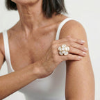 Pearl Bloom Vintage Ring
