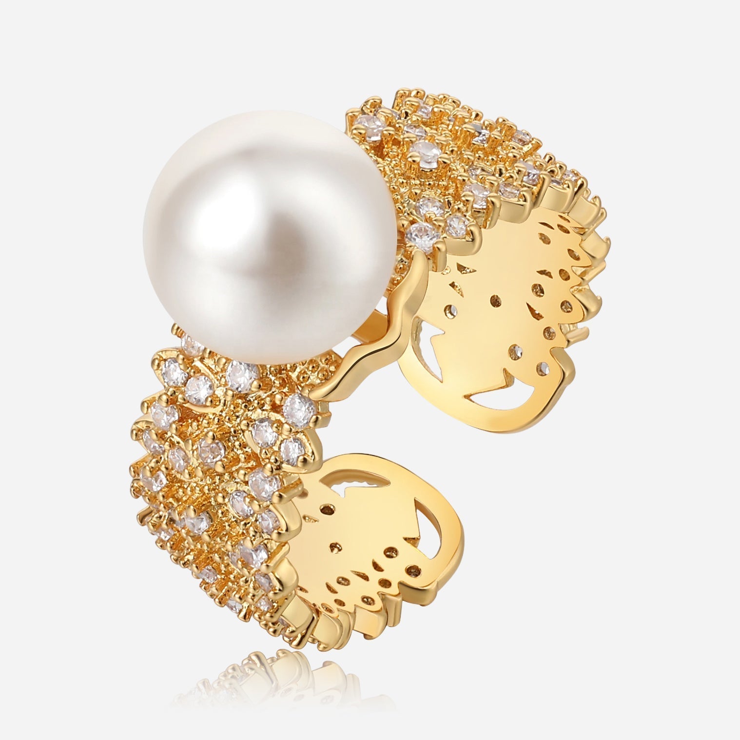 Pearl Luxe Open Ring