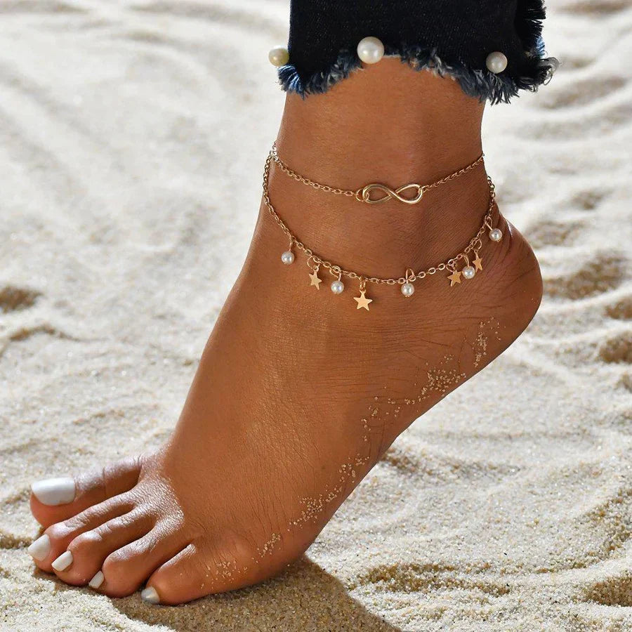 Star Pearl Whisper Anklet