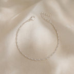 Contemporary Chain Silver Bracelet