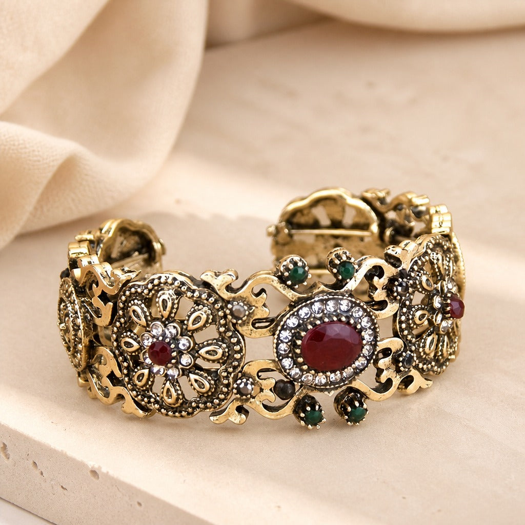 Sultan Floral Statement Bracelet
