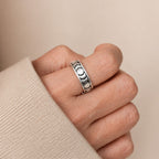 Celestial Moon Signet Ring