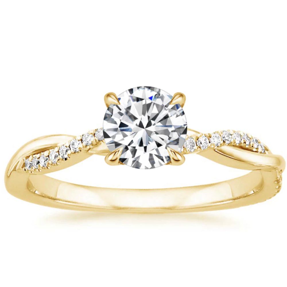 Twisted Diamond Eternity Ring