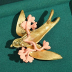 Shadow Rosebird Brooch