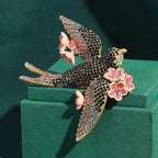 Shadow Rosebird Brooch