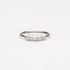 Dewdrop Five Pearl Statement Ring