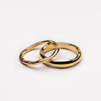 Twin Glow Stackable Ring Duo